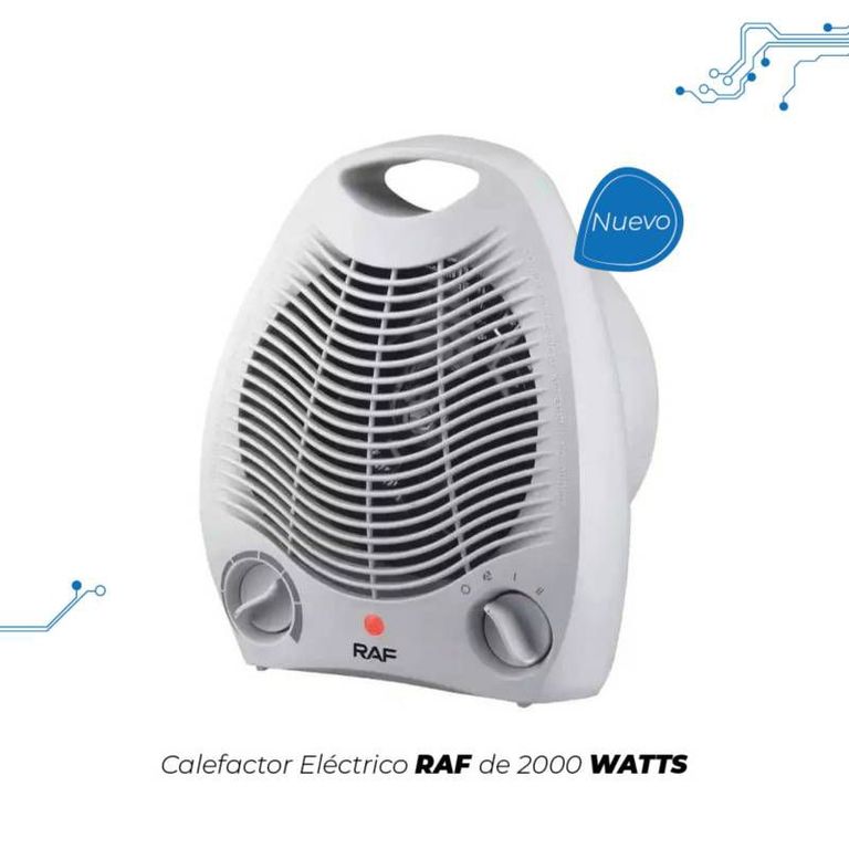Calefactor RAF TERMOVENTILADOR Eléctrico Portátil 2000W