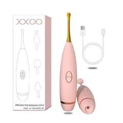 GENERICO - Vibrador 3 en 1 lápiz de 10 vibraciones succión graduable