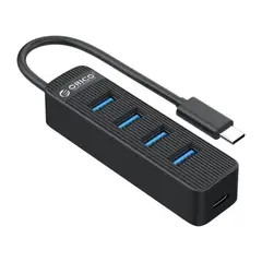 ORICO - Hub Tipo C 4 Puertos con Entrada de Alimentacion Micro USB
