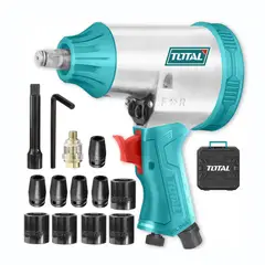 TOTAL TOOLS - LLAVE DE IMPACTO NEUMÁTICA ½ PISTOLA LLANTAS CARROS TOTAL