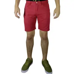 GENERICO - Bermuda Moda Drill Para Hombre - Rojo