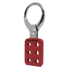 LOTO MASTER - BLOQUEO DE SEGURIDAD TIPO GANCHO DE ALUMINIO 1 1/2 COLOR ROJO
