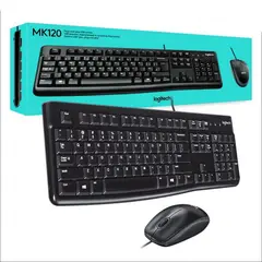 LOGITECH - Kit Teclado Y Mouse MK120 Alambrico USB