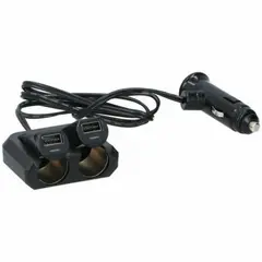 OEM - Cargador USB Clgarrera Doble Divisor 12-24V 48A 2x Cigarrera 2x USB