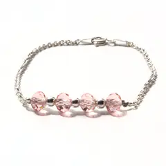 GENERICO - Pulsera con Cristal Murano y Detalles en Plata 950