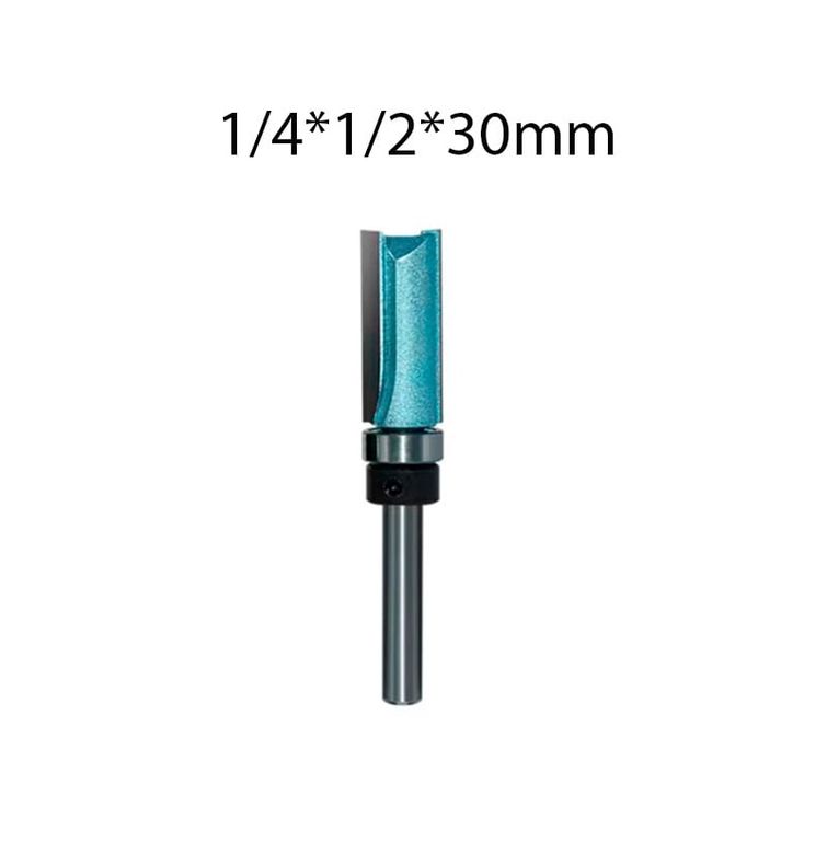 Fresa Copiadora Recta Vástago de 1/4*1/2*30mm. 1 Pza. Marca TIDEWAY