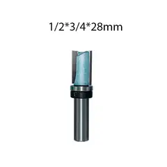 GENERICO - Fresa Copiadora Recta Vástago de 1/2*3/4*28mm. 1 Pza. Marca TIDEWAY