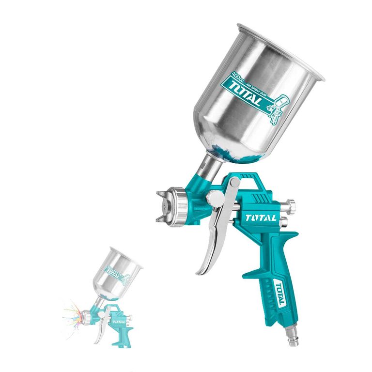 Pistola de Pintar de Gravedad 400Cc Para Compresor Total Neumático