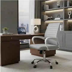 MOBELART - Silla de Oficina Ejecutiva Dex XJ B Eco Gris möbelArt