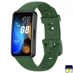 GENERICO - Correa de silicona para Huawei Band 8 / 9 / 10 - Verde Oscuro