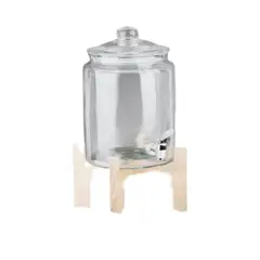 ANCHOR - Dispensador de agua 8 L de vidrio con base de madera