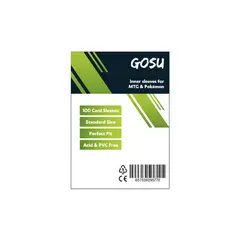 GOSU - FUNDAS STANDARD SIZE INNER SLEEVES FOR MTG 100 PCS -