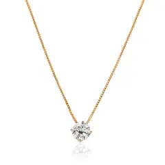 AMBAR JOYERIA - Collar punto de Luz 7 Golden LAMINADO EN ORO