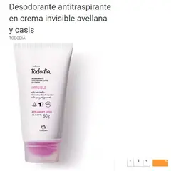 NATURA - Tododia avellana y casis desodorante en crema -Natura