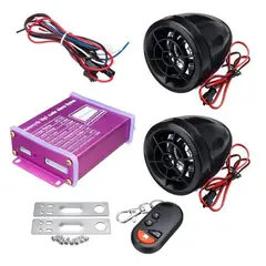 GENERICO - Kit Parlante Bocina Bluetooth Alarma p Moto Pantalla Control