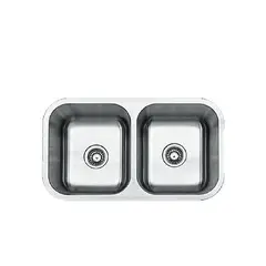 XM - LAVADERO DE ACERO INOXIDABLE DE DOS POZAS WUD8246