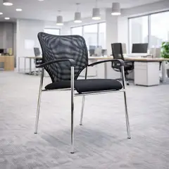 MOBELART - Silla de Oficina Visita Penelope Negro möbelArt