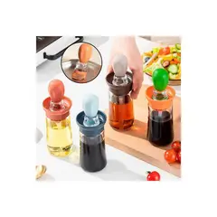 GENERICO - Botella de aceite con cepillo de silicona