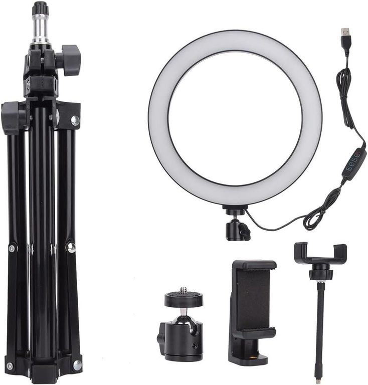 Aro Anillo Luz Led 26cm + Tripode 210mt + Soporte Celular