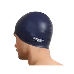 SPEEDO - Gorro Para Natación Plain Flat Azul