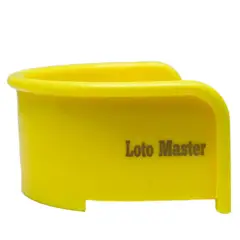 LOTO MASTER - GUARDA DE PROTECCIÓN PARA BOTÓN DE PARADA DE EMERGENCIA 69x59x32 COLOR AMARILLO