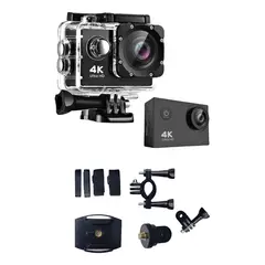 PREMIUM - Camara Deportiva Ultra Hd 4k 16 Mp Wifi Acuatica con accesorios Sport