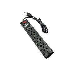 CDP - SUPRESOR DE PICOS R-SS6I 6 TOMAS BLACK 220V