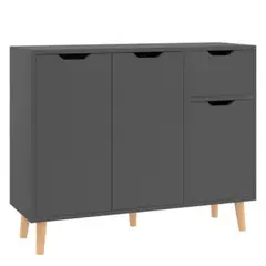 GENERICO - Aparador Bar Gray Vintage Ruta81 - Color Gris Grafito