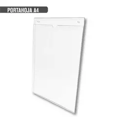 OEM - Portahoja de Acrilico A4 para Pared - Vertical.