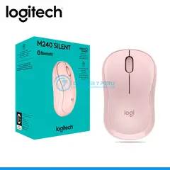 LOGITECH - MOUSE M240 SILENT WIRELESS BT ROSE
