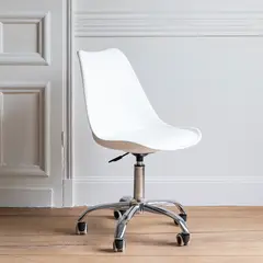 VENTITAS HOME - Silla de Oficina Giratoria Eames Blanco