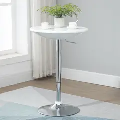 VENTITAS HOME - Mesa BarTerraza Regulable Denim Blanco