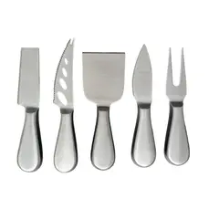 GENERICO - Set de Cuchillos de Acero para Quesos Embutidos Charcuteria
