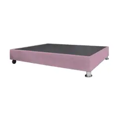 BARAKA HOME - Base De Cama Luton con Ruedas 2 plz - Rosado