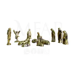 MFAP BRONCERIA Y ANTIGUEDADES - Nacimiento en bronce 12 piezas