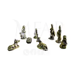 MFAP BRONCERIA Y ANTIGUEDADES - Nacimiento en bronce 9 piezas