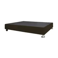 BARAKA HOME - Base De Cama Luton con Ruedas 1.5 plz - Chocolate