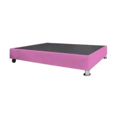 BARAKA HOME - Base De Cama Luton con Ruedas 1.5 plz - Fucsia