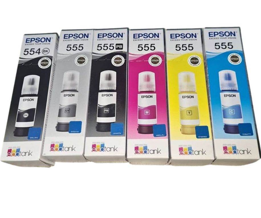 KIT TINTA T555 Y T554 ORIGINALES PARA L8160
