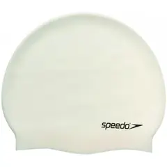 SPEEDO - Gorro Para Natación Plain Flat Blanco