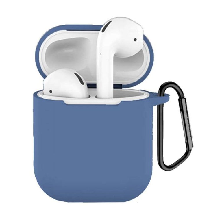 CASE PARA AIRPODS SILICONA 1ERA Y 2DA GENERACION AZUL