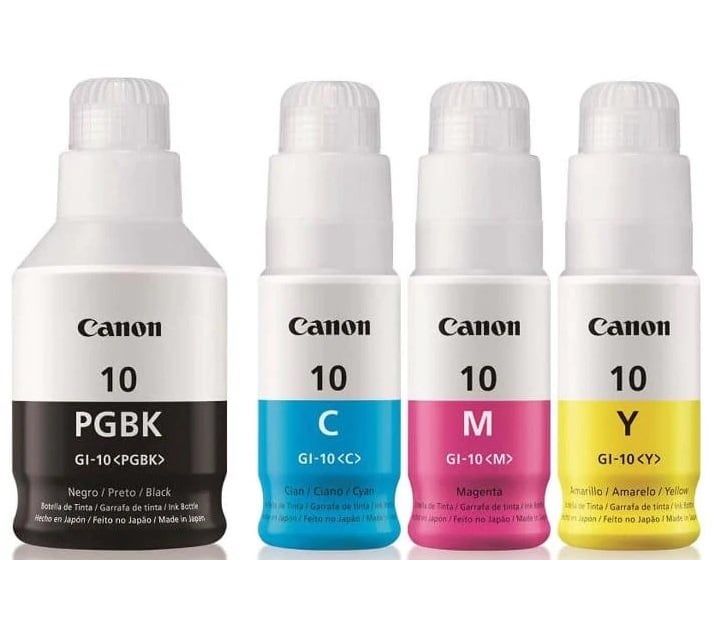 Kit 4 Botellas de Tinta Gi-10 Para G6010 G7010