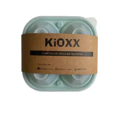 KIOXX - Cubeta de silicona de hielos diamantes 4 cavidades Verde Claro