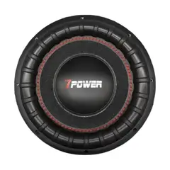 GENERICO - Subwoofer para auto 1200 Watts 600 RMS 12" Pulgadas 7 Power