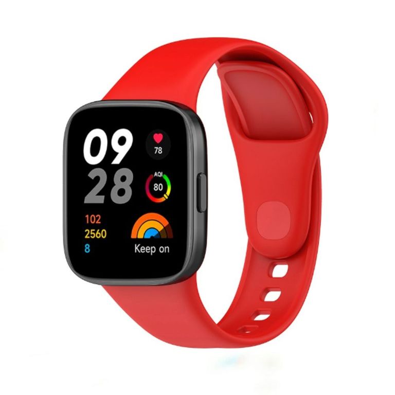Correa de Silicona Para Xiaomi Watch 3 Active - Rojo.