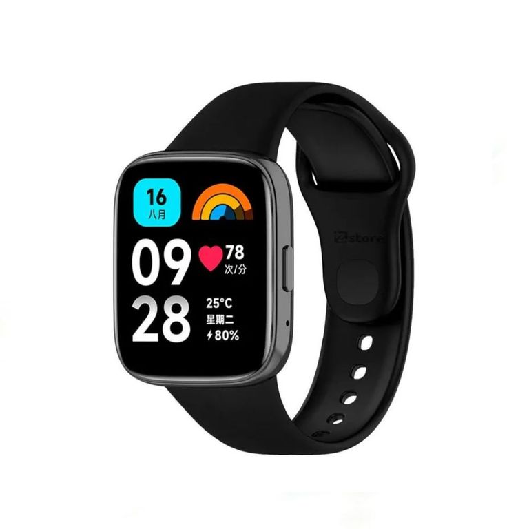 Correa de Silicona Para Xiaomi watch 3 - Negro.