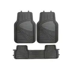 GENERICO - Protector de Piso 3 Piezas Negro