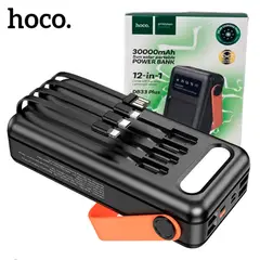 HOCO - Power Bank 30000mAh 12 en 1 DB33 Con Linterna Led
