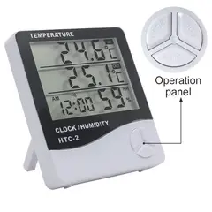 GENERICO - HTC-2 HIGRÓMETRO TERMÓMETRO INTERIOR Y EXTERIOR DIGITAL