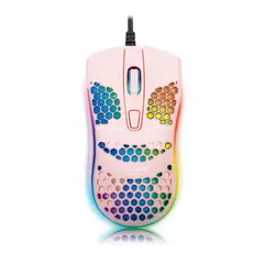 ENKORE - Mouse USB LED 1600 DPI - GEOX Rosado